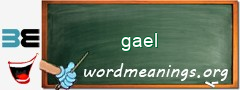 WordMeaning blackboard for gael